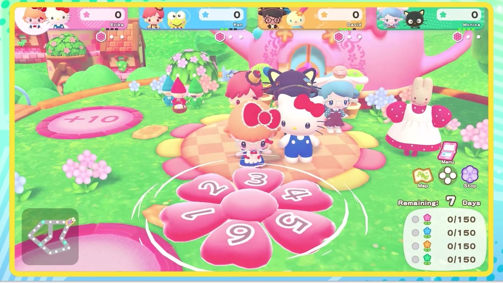 Official screenshot: a board game in progress, showing days remaining and the delivery counters