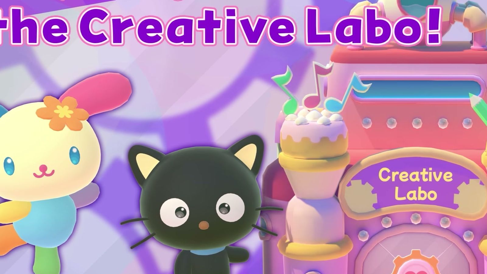 Official screenshot: the Creative Labo building from the Hometown map